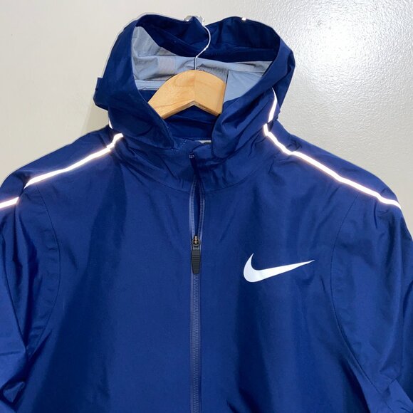 Nike 2019 Pro Elite Storm Running Racing Jacket Blue AJ6042-492 Mens Size L NEW - Picture 5 of 14